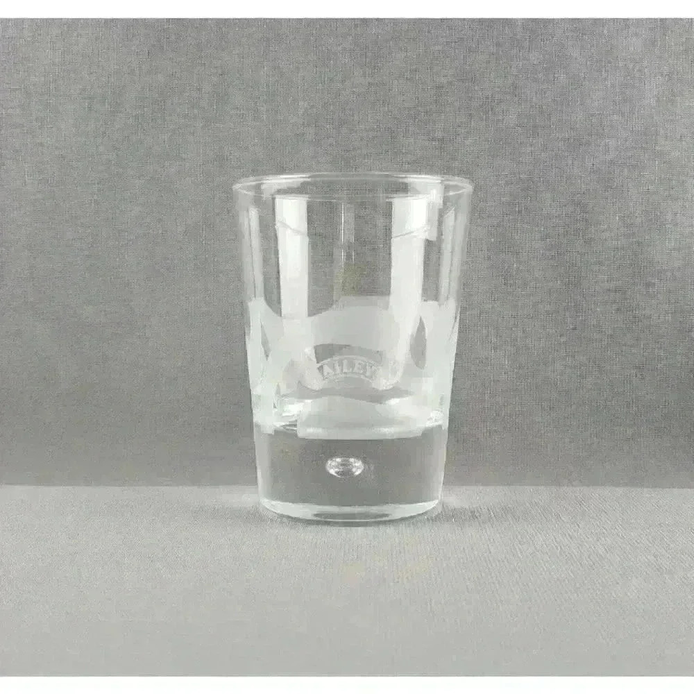 Bailey's On The Rocks Old Fashioned Drinking Glass Art Glass Controlled Bubble